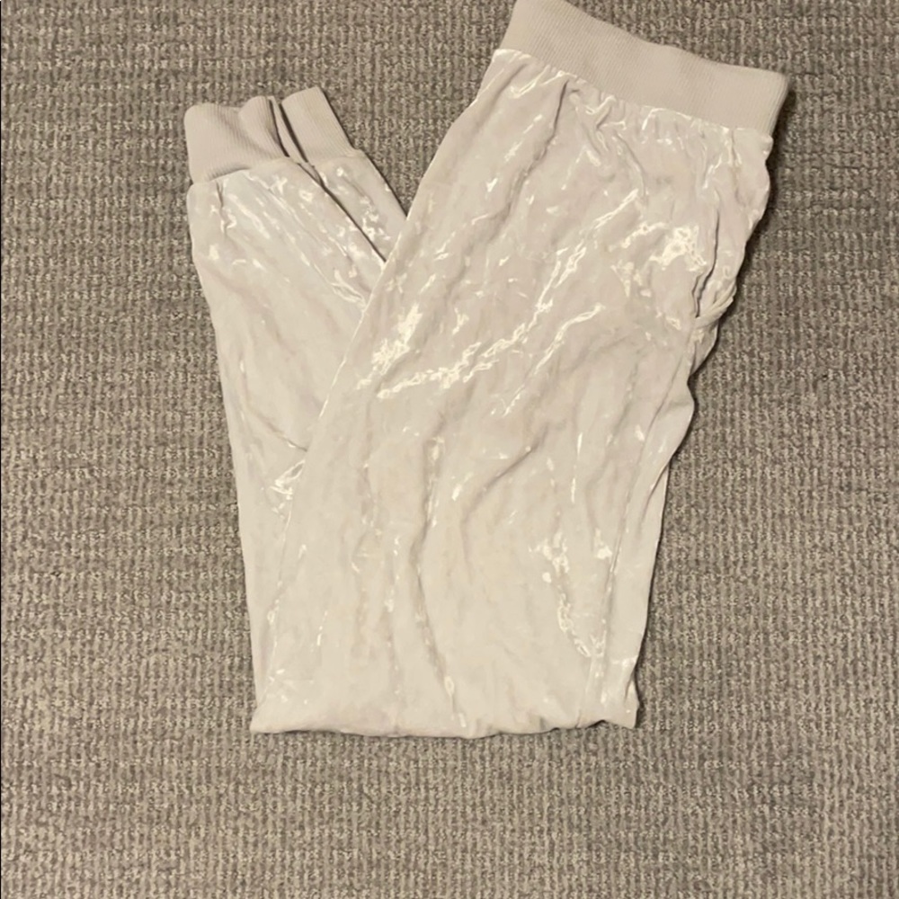 Velvet jogger pajama pants